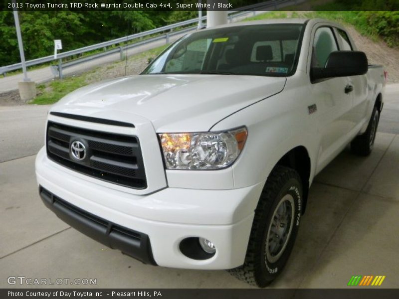 Super White / Black 2013 Toyota Tundra TRD Rock Warrior Double Cab 4x4