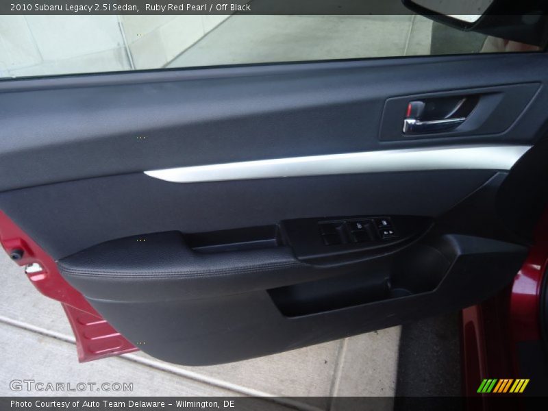 Ruby Red Pearl / Off Black 2010 Subaru Legacy 2.5i Sedan