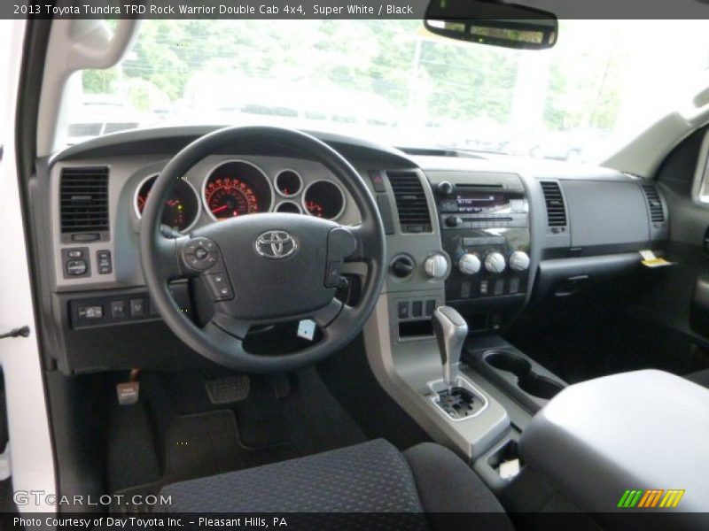 Super White / Black 2013 Toyota Tundra TRD Rock Warrior Double Cab 4x4