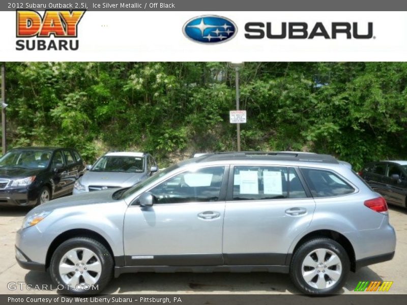 Ice Silver Metallic / Off Black 2012 Subaru Outback 2.5i