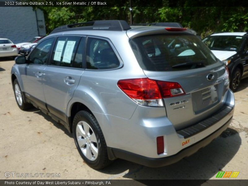 Ice Silver Metallic / Off Black 2012 Subaru Outback 2.5i