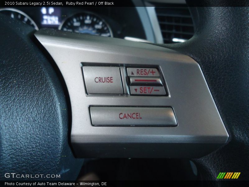 Ruby Red Pearl / Off Black 2010 Subaru Legacy 2.5i Sedan