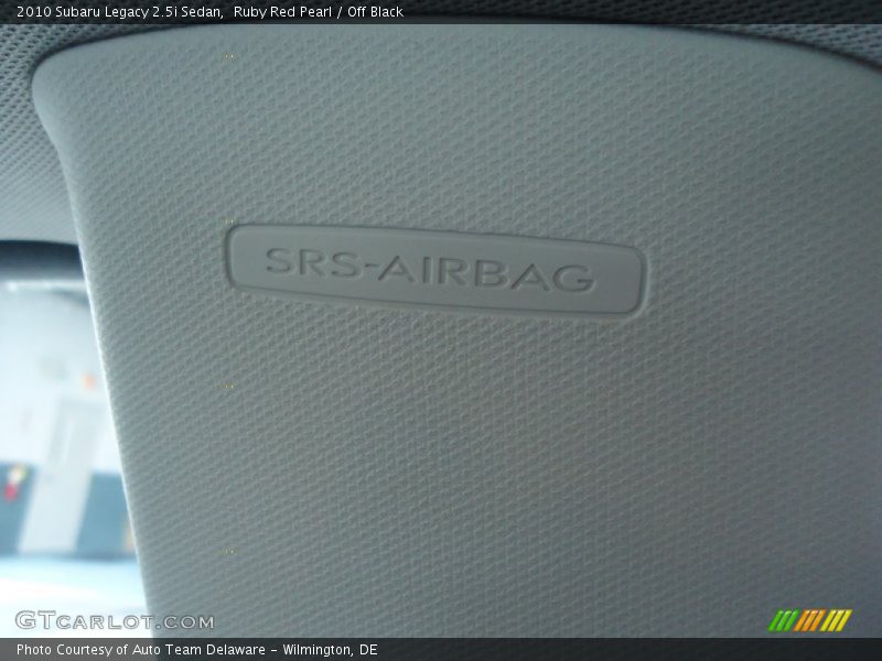 Ruby Red Pearl / Off Black 2010 Subaru Legacy 2.5i Sedan