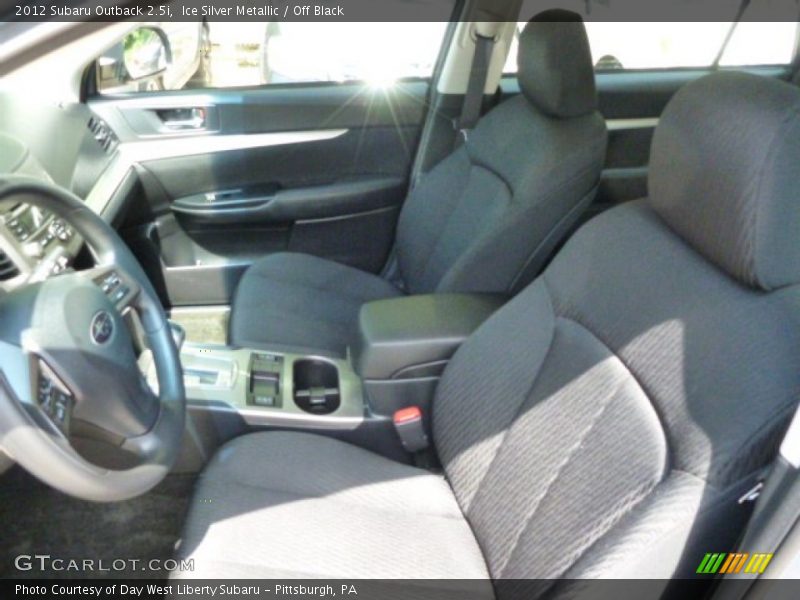 Ice Silver Metallic / Off Black 2012 Subaru Outback 2.5i