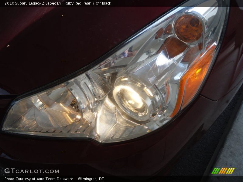 Ruby Red Pearl / Off Black 2010 Subaru Legacy 2.5i Sedan