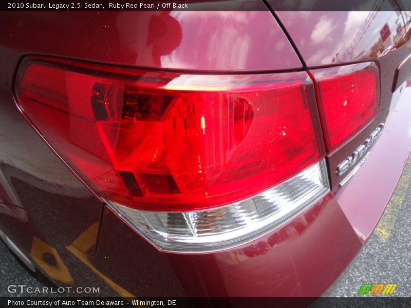 Ruby Red Pearl / Off Black 2010 Subaru Legacy 2.5i Sedan