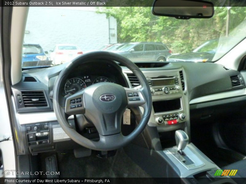 Ice Silver Metallic / Off Black 2012 Subaru Outback 2.5i