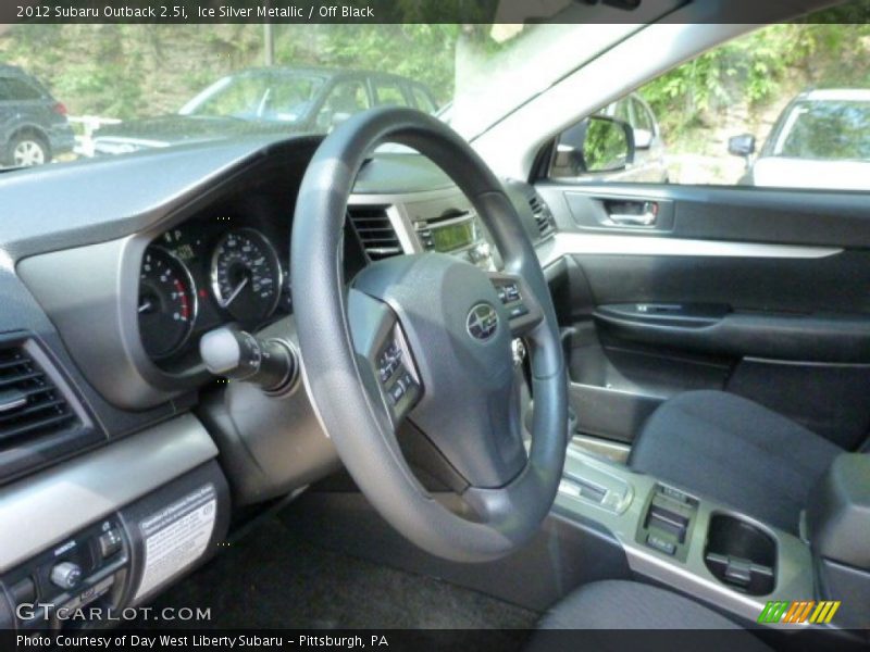 Ice Silver Metallic / Off Black 2012 Subaru Outback 2.5i