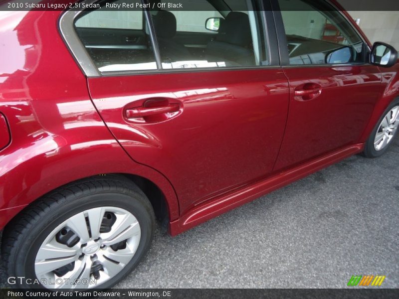 Ruby Red Pearl / Off Black 2010 Subaru Legacy 2.5i Sedan