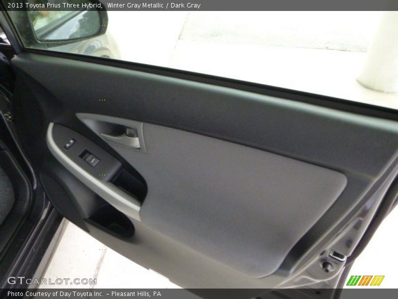 Winter Gray Metallic / Dark Gray 2013 Toyota Prius Three Hybrid