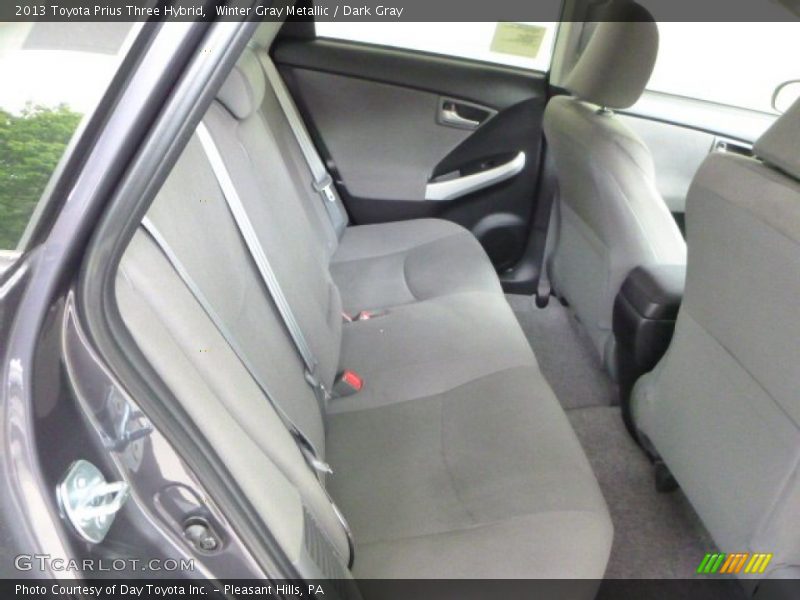 Winter Gray Metallic / Dark Gray 2013 Toyota Prius Three Hybrid