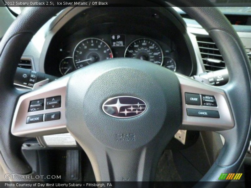 Ice Silver Metallic / Off Black 2012 Subaru Outback 2.5i