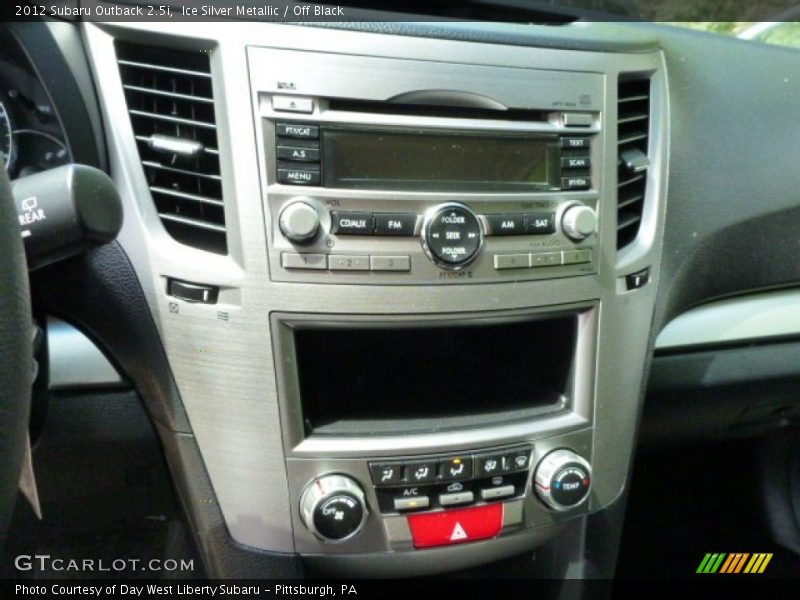 Ice Silver Metallic / Off Black 2012 Subaru Outback 2.5i