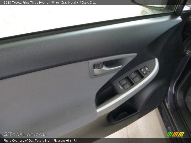 Winter Gray Metallic / Dark Gray 2013 Toyota Prius Three Hybrid