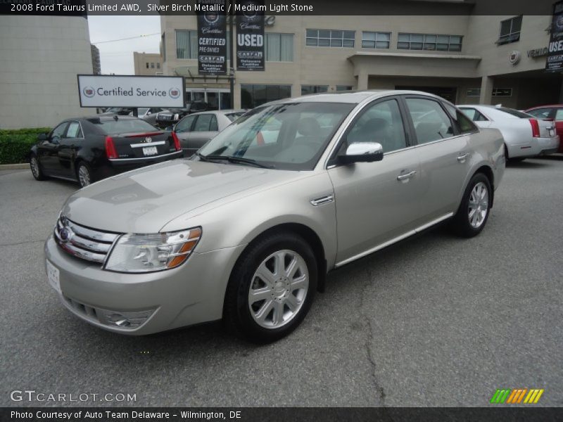 Silver Birch Metallic / Medium Light Stone 2008 Ford Taurus Limited AWD