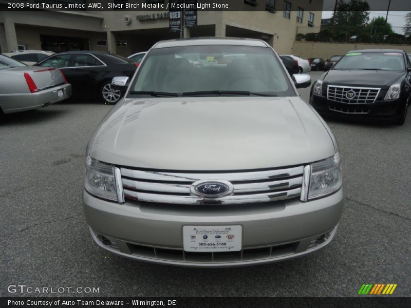 Silver Birch Metallic / Medium Light Stone 2008 Ford Taurus Limited AWD