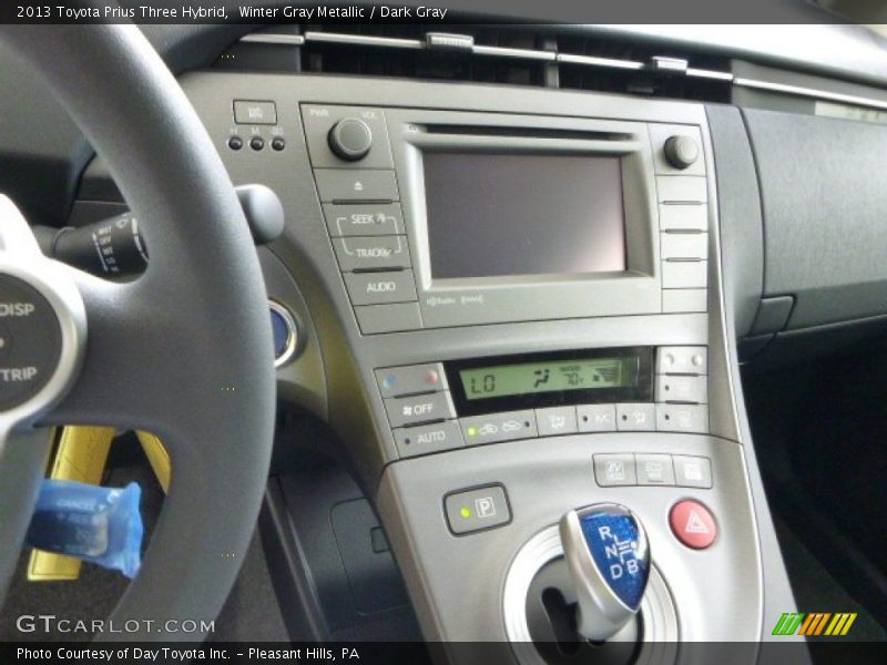Winter Gray Metallic / Dark Gray 2013 Toyota Prius Three Hybrid