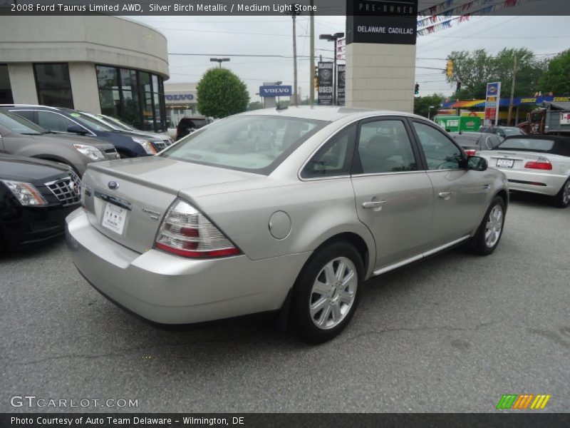 Silver Birch Metallic / Medium Light Stone 2008 Ford Taurus Limited AWD