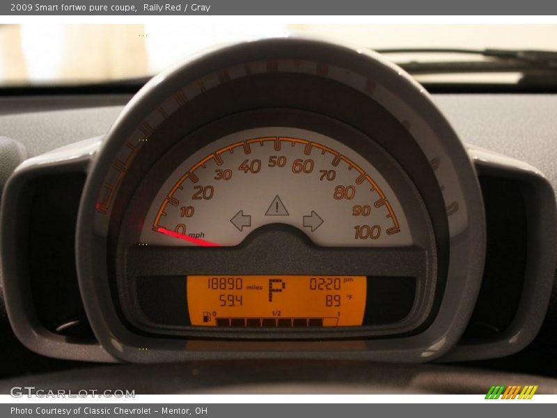  2009 fortwo pure coupe pure coupe Gauges