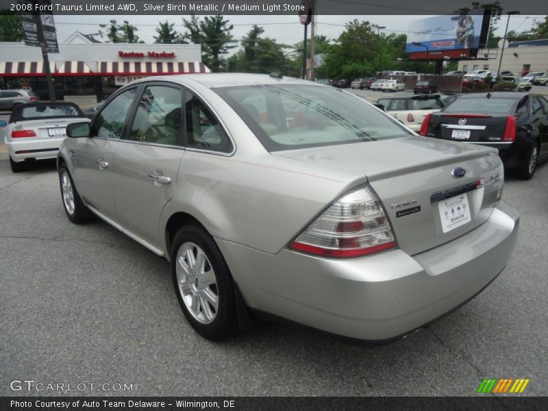 Silver Birch Metallic / Medium Light Stone 2008 Ford Taurus Limited AWD