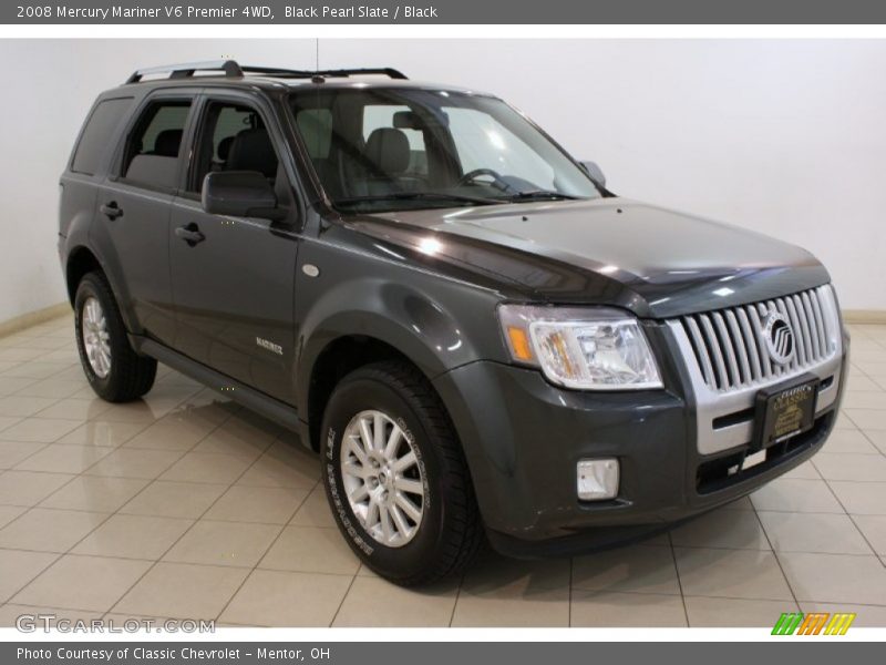 Black Pearl Slate / Black 2008 Mercury Mariner V6 Premier 4WD