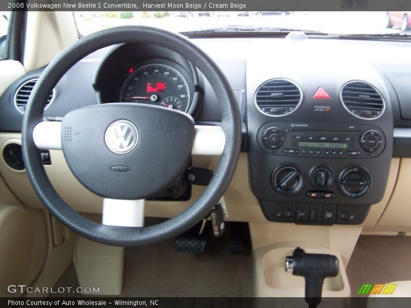 Harvest Moon Beige / Cream Beige 2008 Volkswagen New Beetle S Convertible