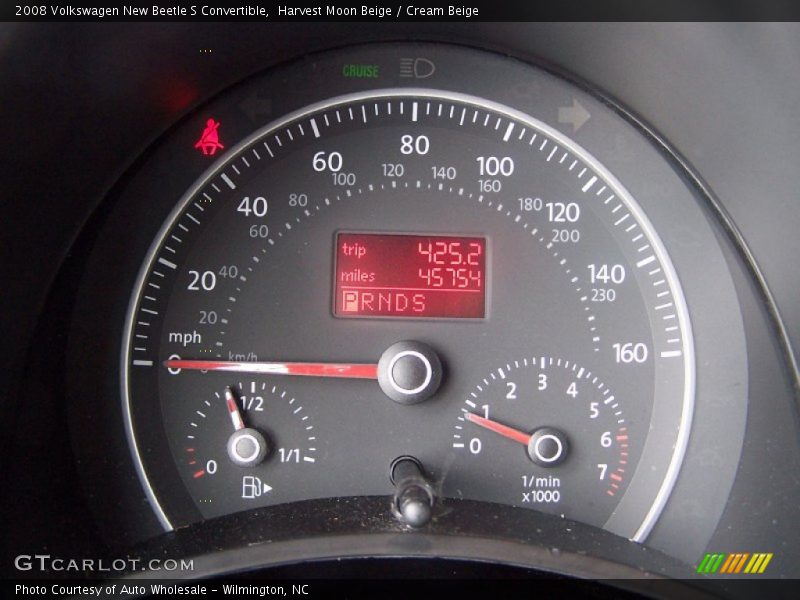 Harvest Moon Beige / Cream Beige 2008 Volkswagen New Beetle S Convertible