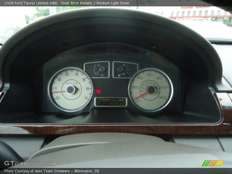 Silver Birch Metallic / Medium Light Stone 2008 Ford Taurus Limited AWD
