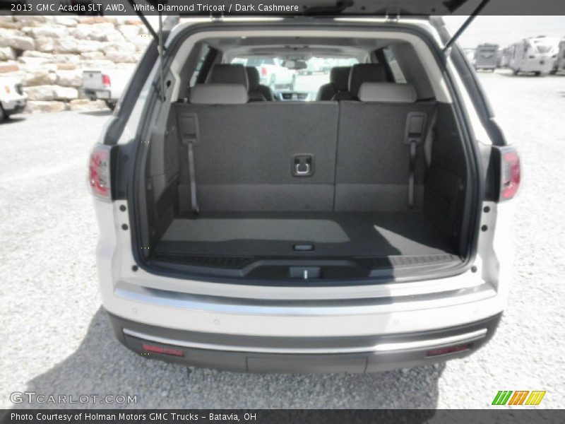 White Diamond Tricoat / Dark Cashmere 2013 GMC Acadia SLT AWD