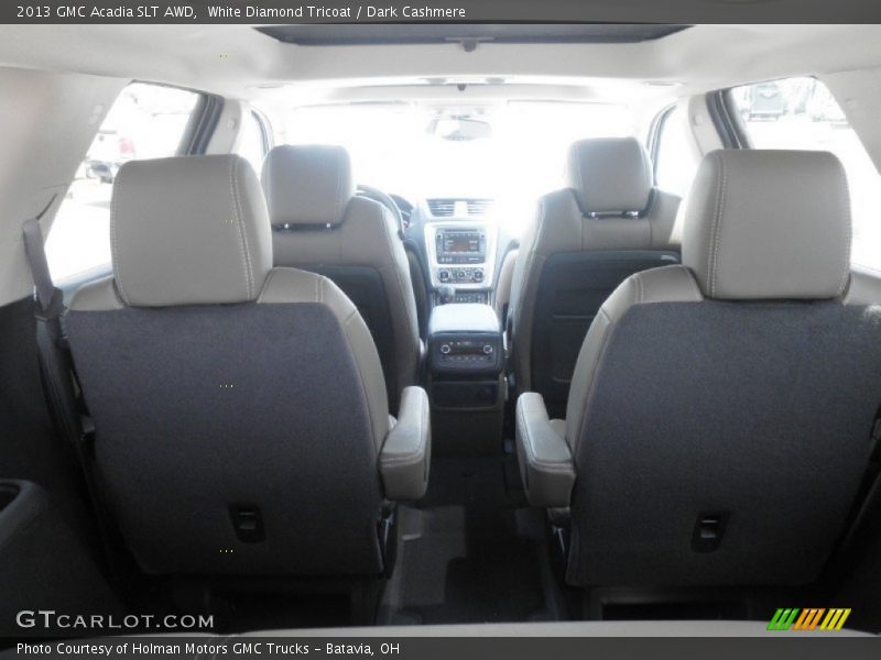 White Diamond Tricoat / Dark Cashmere 2013 GMC Acadia SLT AWD