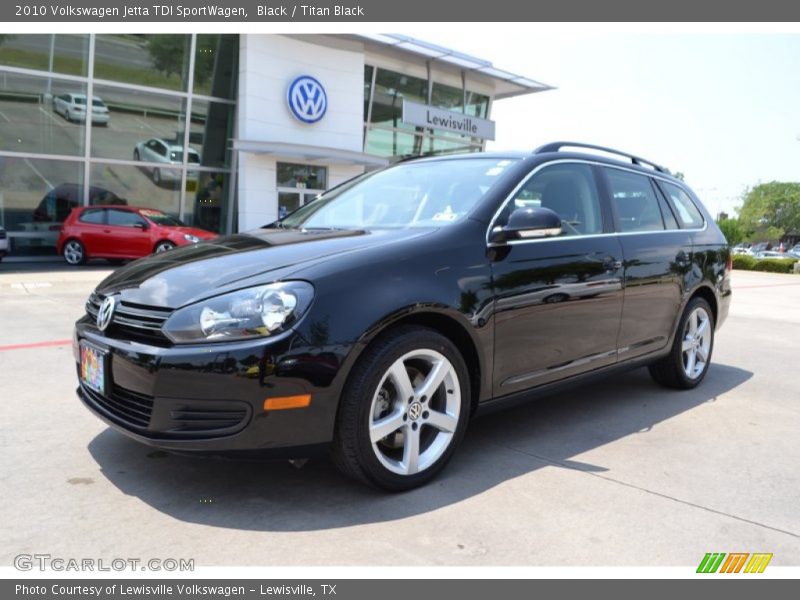 Black / Titan Black 2010 Volkswagen Jetta TDI SportWagen