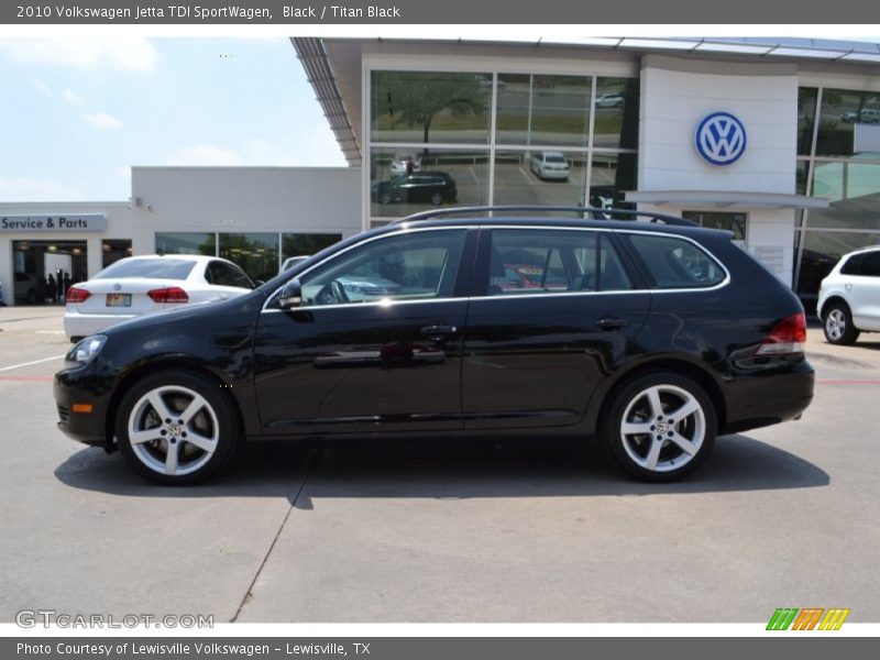 Black / Titan Black 2010 Volkswagen Jetta TDI SportWagen