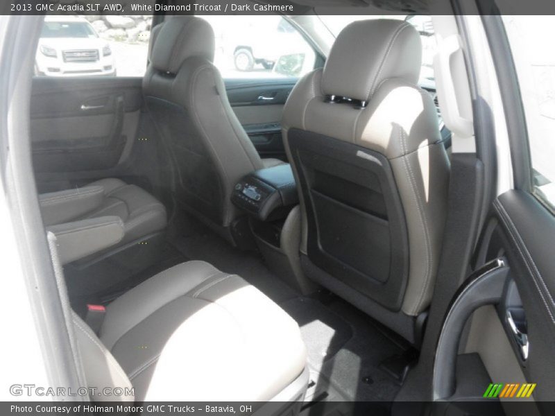 White Diamond Tricoat / Dark Cashmere 2013 GMC Acadia SLT AWD
