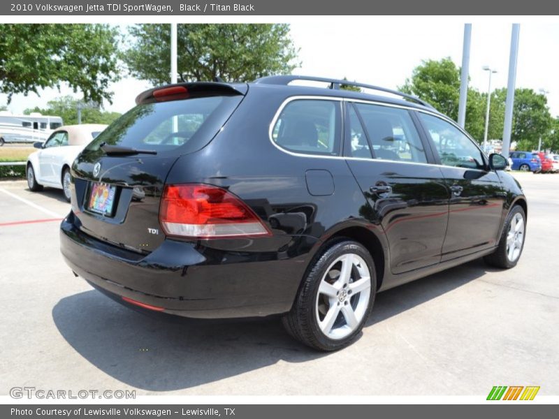 Black / Titan Black 2010 Volkswagen Jetta TDI SportWagen