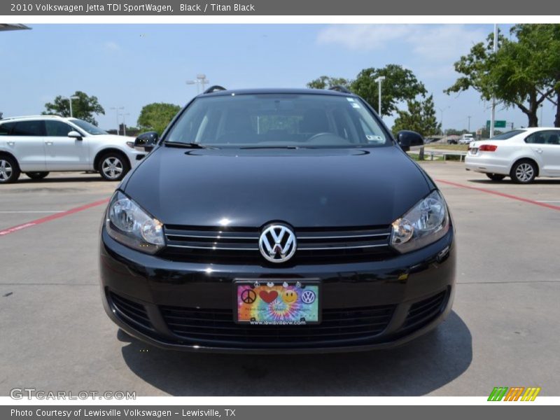 Black / Titan Black 2010 Volkswagen Jetta TDI SportWagen