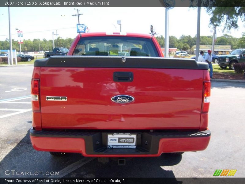 Bright Red / Medium Flint 2007 Ford F150 STX SuperCab