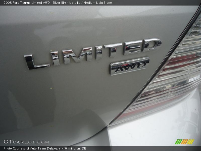 Silver Birch Metallic / Medium Light Stone 2008 Ford Taurus Limited AWD