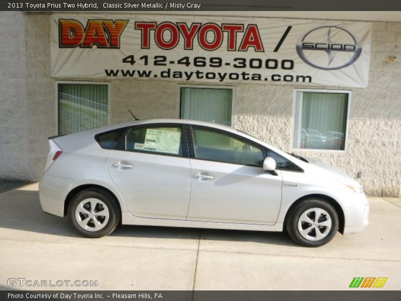 Classic Silver Metallic / Misty Gray 2013 Toyota Prius Two Hybrid