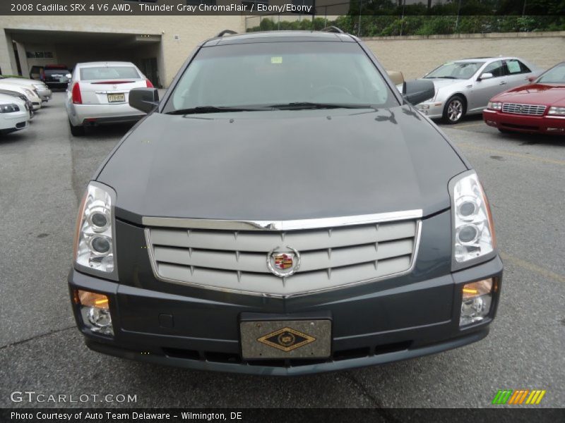 Thunder Gray ChromaFlair / Ebony/Ebony 2008 Cadillac SRX 4 V6 AWD