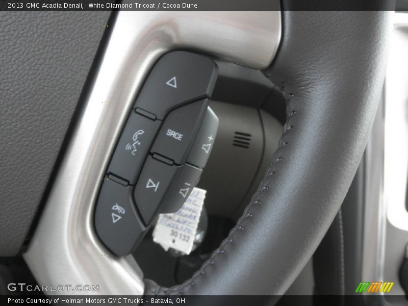White Diamond Tricoat / Cocoa Dune 2013 GMC Acadia Denali