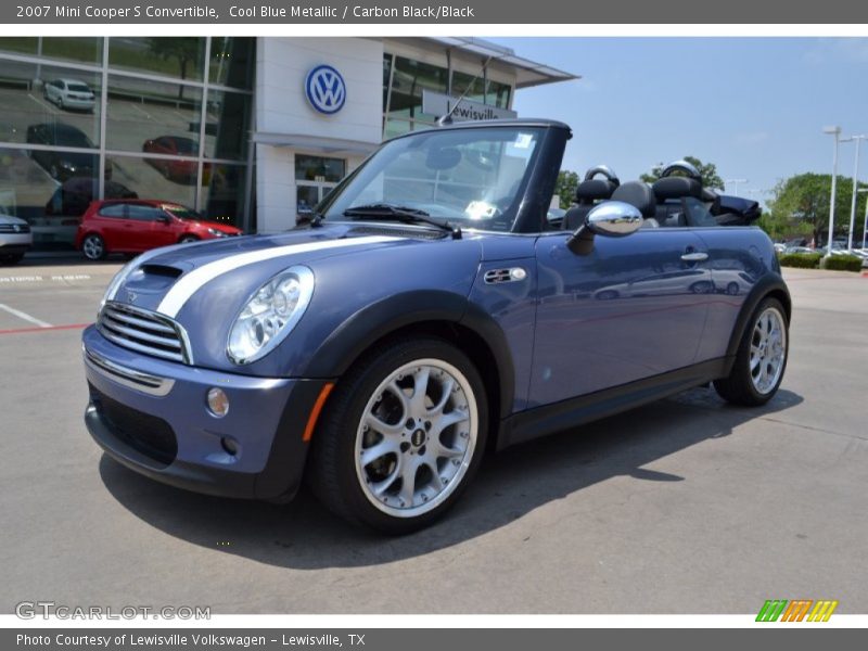 Cool Blue Metallic / Carbon Black/Black 2007 Mini Cooper S Convertible