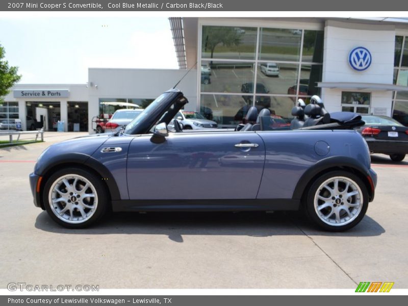 Cool Blue Metallic / Carbon Black/Black 2007 Mini Cooper S Convertible