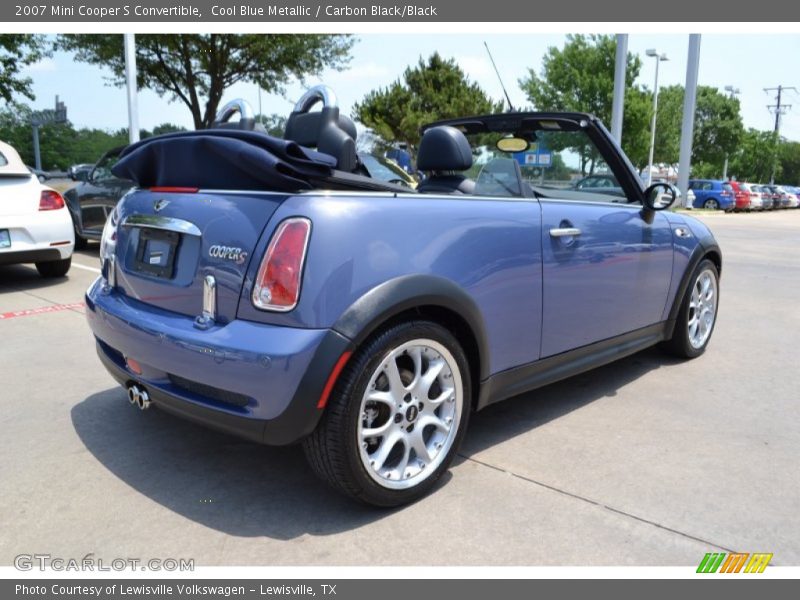 Cool Blue Metallic / Carbon Black/Black 2007 Mini Cooper S Convertible