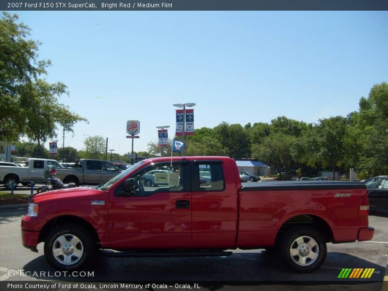 Bright Red / Medium Flint 2007 Ford F150 STX SuperCab