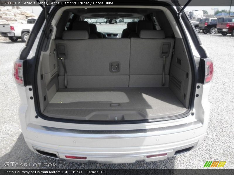 White Diamond Tricoat / Cocoa Dune 2013 GMC Acadia Denali
