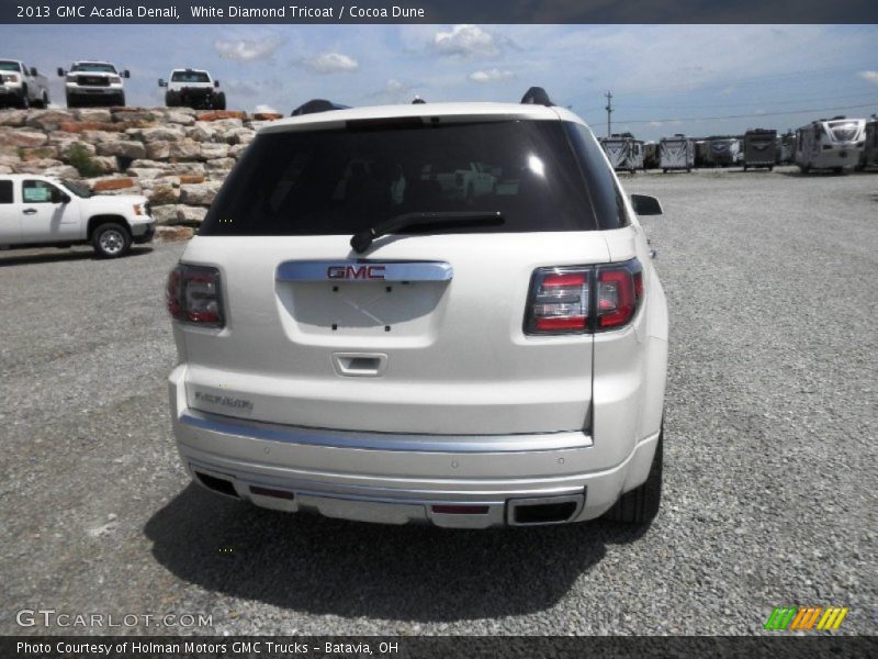 White Diamond Tricoat / Cocoa Dune 2013 GMC Acadia Denali