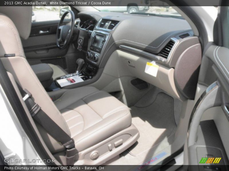 White Diamond Tricoat / Cocoa Dune 2013 GMC Acadia Denali