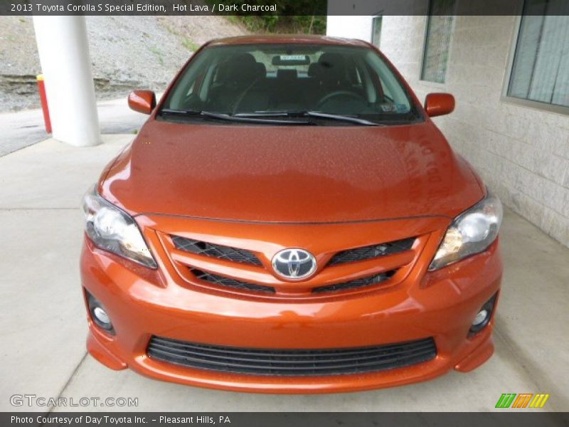 Hot Lava / Dark Charcoal 2013 Toyota Corolla S Special Edition