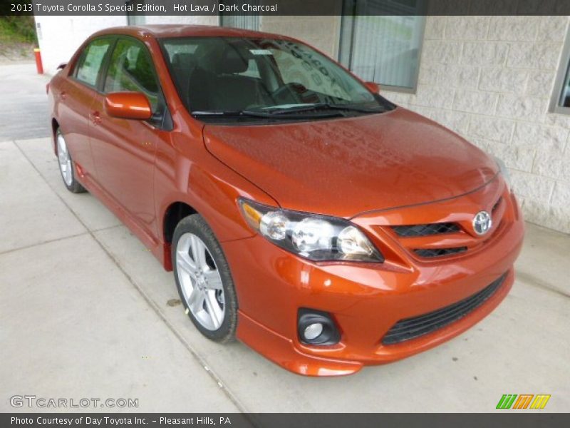 Hot Lava / Dark Charcoal 2013 Toyota Corolla S Special Edition