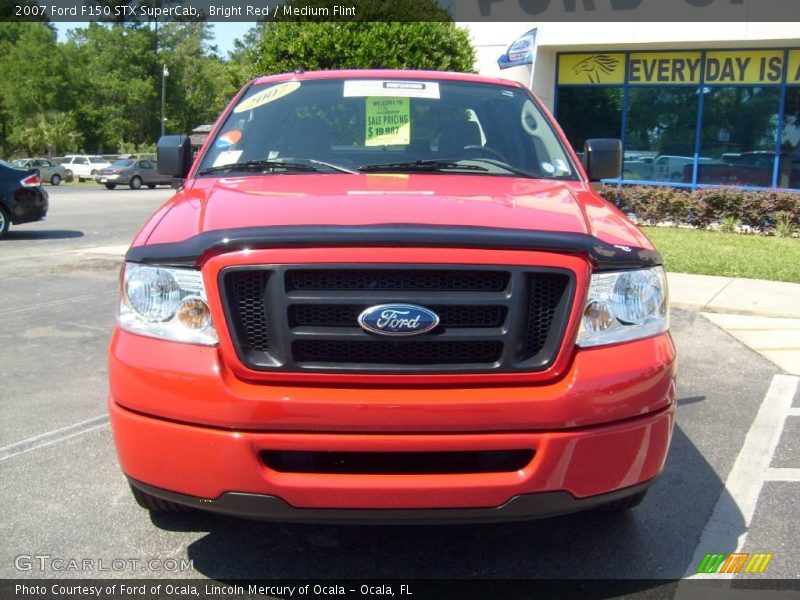 Bright Red / Medium Flint 2007 Ford F150 STX SuperCab
